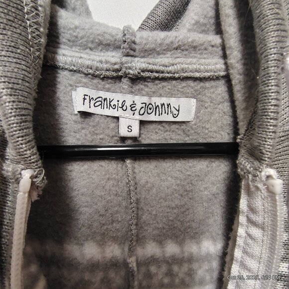 Frankie & Johnny Womens Onesie Winter Pajamas Small Hooded Front Zip - Cozycore - Picture 3 of 5